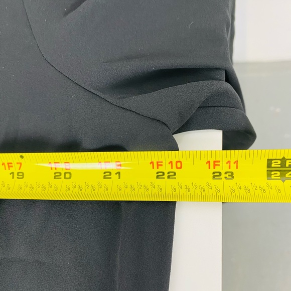 NWT J Crew Factory Women's Size 14 Black Long-sleeve Top With Ruffles - Picture 12 of 12